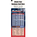 Magnetic Business Card Sports Schedule/ Football